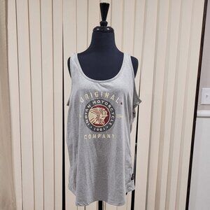 Indian Motorcycle Women's tank top with lace up feature on back